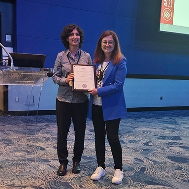 Lamuta wins achievement award from mechanical engineering society